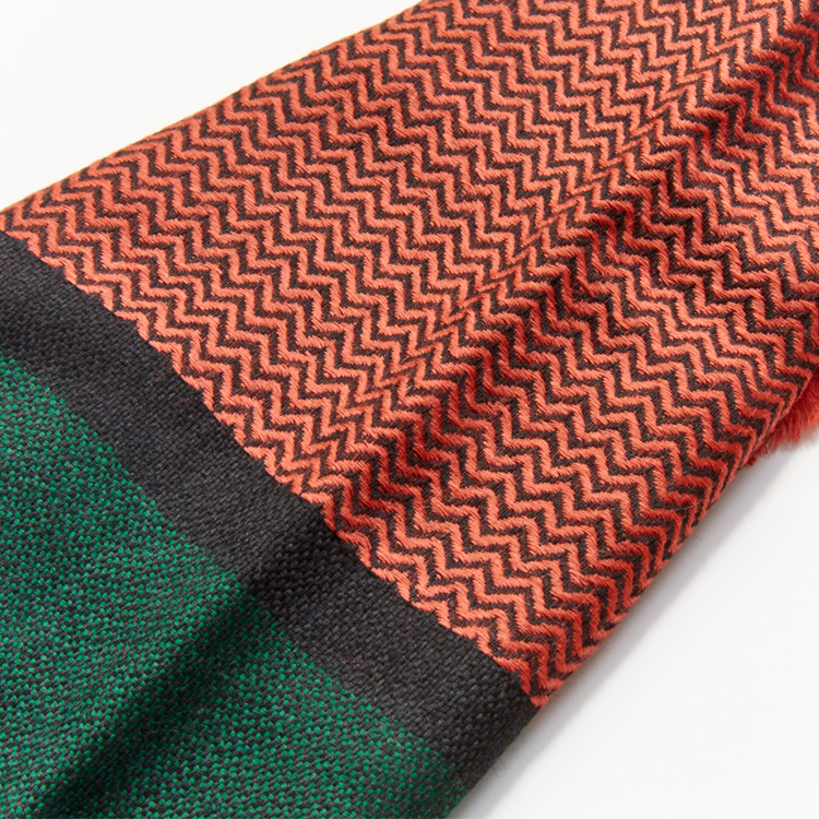 Prefer圍巾︱橘和綠