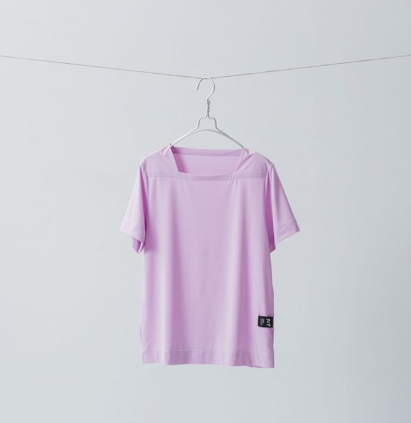 929機能美系列-平領短袖上衣-粉紫